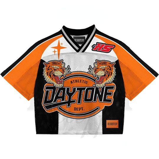 Men's Mesh Baseball Jersey Crop Top Short Sleeve Tiger Print Summer Streetwear Y2K Hip Hop Sportswear