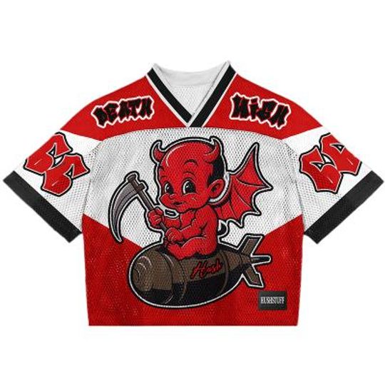 Men's Y2K Mesh Baseball Jersey V-Neck Short Sleeve Shirt