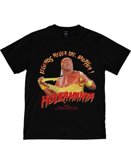 Legends Never Die Tribute T-Shirt Hogan Vintage Wrestling Fan Shirt RIP 1953-2025