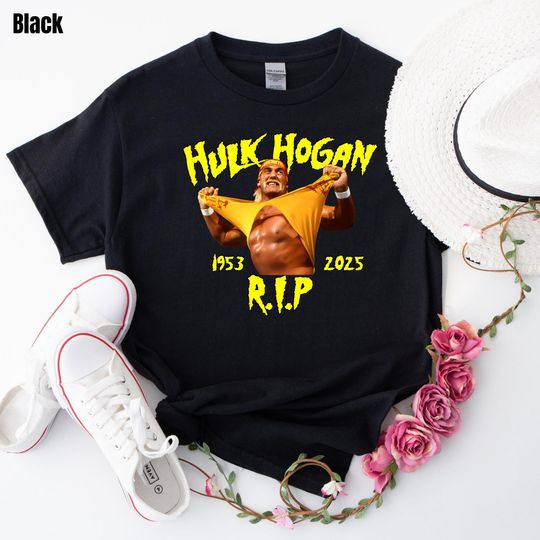 Hulk Hogan RIP T-Shirt, Wrestling Legend Tribute Tee, In Memory Hulkamania Shirt