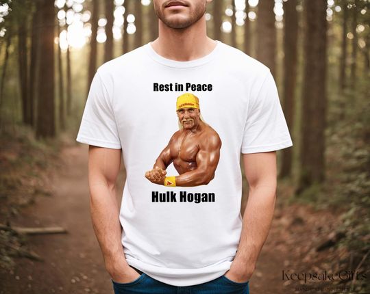 RIP Hulk Hogan T-Shirt, Gym & Bodybuilding Tribute Tee, Wrestling Legend Memorial Shirt