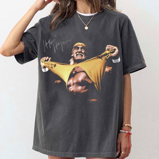 Comfort Colors Hulk Hogan T-Shirt, Hulkamania Tribute, Rest in Power RIP