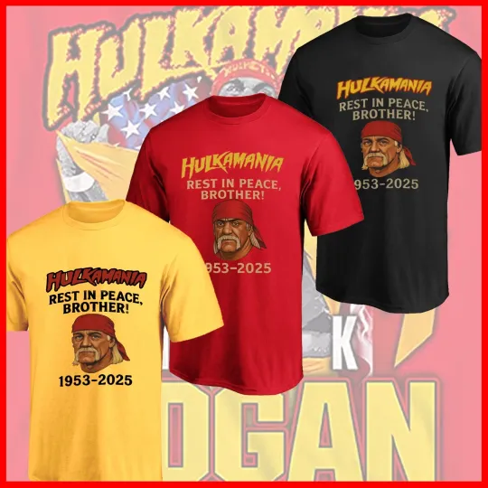 Hulk Hogan Memorial T-Shirt RIP 1953–2025 Hulkamania