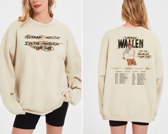 Wallen Western "I'm The Problem" Tour 2025 Concert Sweatshirt, Country Music Morgan Shirt, Retro Music Tour Shirt, If I'm The Problem