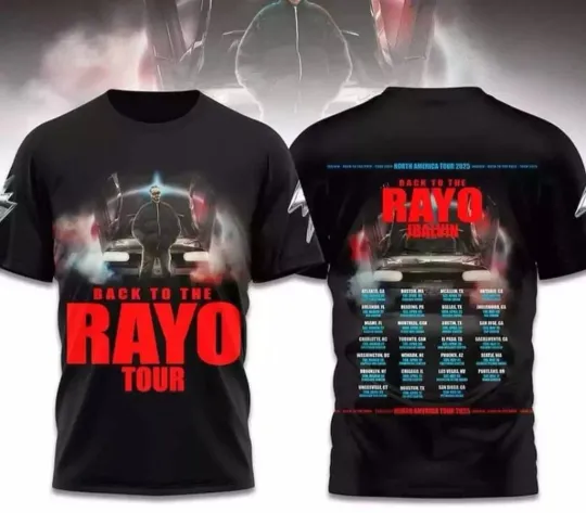 J Balvin Back To The Rayo Tour 2025 3D T-Shirt