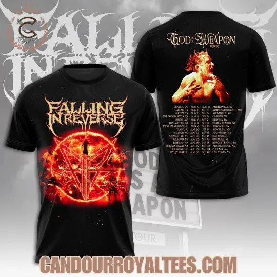 Falling In Reverse God Is A Weapon Tour 2025 Shirt