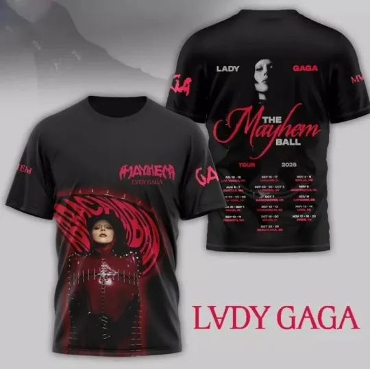 Ld ga The Mayhem Ball Tour 2025 3D T-Shirt