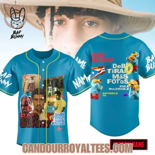 Bad Bunny Debi Tirar Mas Fotos Custom Baseball Jersey
