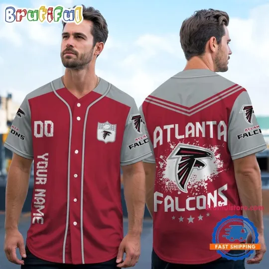 Atlanta Football Team Falconss Personalized Baseball Jersey