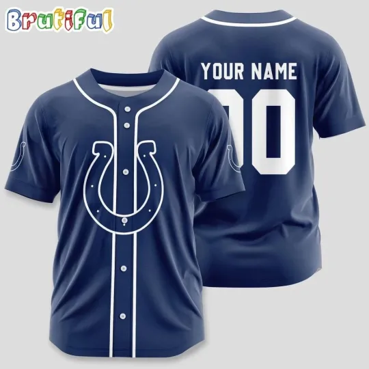Indianapolis Football Team Coltss Personalized Baseball Jersey