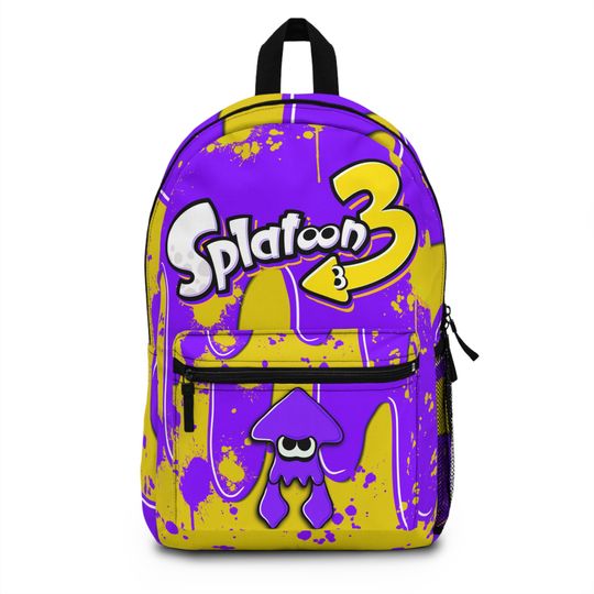 Splatoon 3 Backpack Pocket Cute Squid Paint Nintendo School Adult Kids Gift Gamer Gaming Anime Inkinlings Octolings Nintendo Switch Nerd
