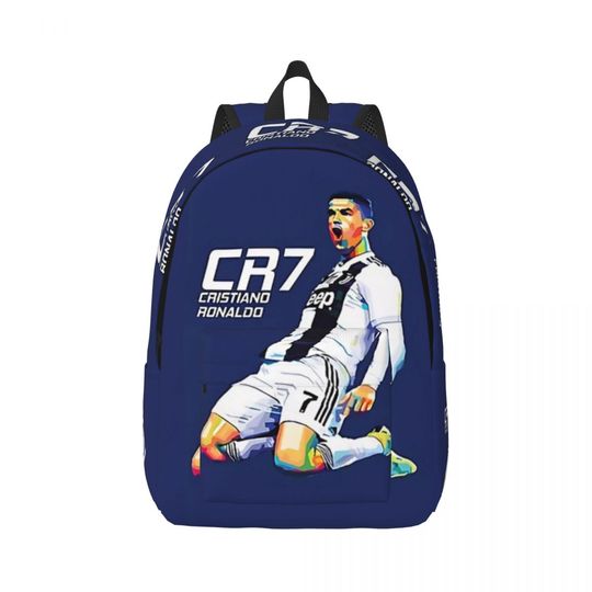Cristiano Ronaldo Celebrates Fashionable and versatile backpack, suitable for both men and women, showcasing individual charm.