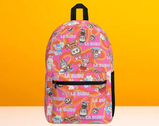 Cute Pastel Monster Kids School Bag, Rainbow Bubu Backpack, Bubu Monster Backpack, Back To School Backpack, Gift For Kids