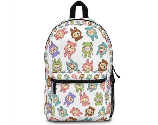 Funny Bubu Monster Backpack, Cute Bubu Monster Backpack, Cute Pastel Monster Kids School Bag, Back To School Backpack, Gift For Kids.