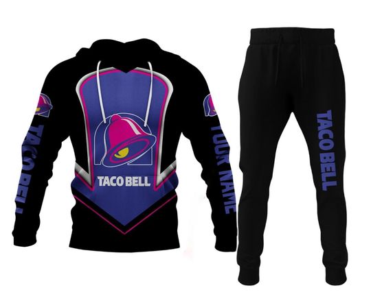 Custom Taco Bell Hoodie, Taco Bell Women Joggers, Taco Bell Men Hoodie, Personalized Taco Bell Cake Joggers, Taco Bell Sauce Hoodie