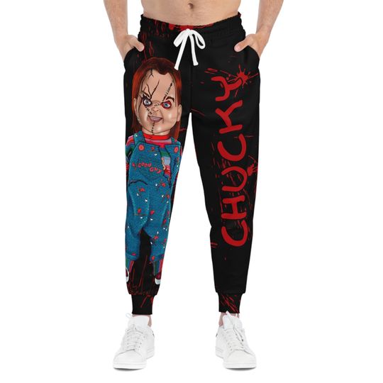 Unisex Chucky-Inspired Horror Joggers - Comfortable Sweatpants for Horror Enthusiasts