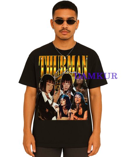 Uma Thurman Shirt, Uma Thurman Retro Tshirt, Uma Thurman Fan Tees, Uma Thurman TShirt, Uma Thurman Merch Gift, Kill Bill Uma Thurman Tee