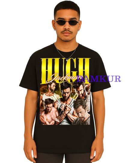 Hugh Jackman Retro Shirt, Hugh Jackman Homage Tshirt, Hugh Jackman Fan Tees, Hugh Jackman Vintage TShirt, Hugh Jackman Merch Gift & Present