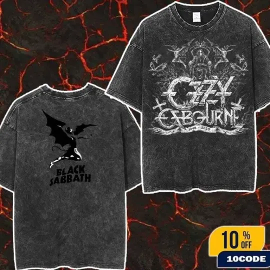 Tribute to Mr Crowley Ozzy Osbourne RIP 1948–2025 2-Sided T-Shirt Sizes S-5XL