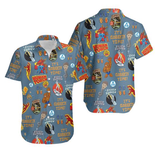 Fantastic Four Marvel Hawaiian Shirt for Summer 2025