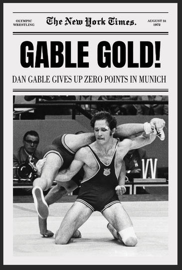 Discover 1972 Olympic Wrestling - Dan Gable Wins Gold in Munich Poster