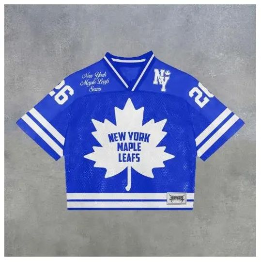 Streetwear Mesh Baseball Jersey Crop Top V-Neck Short Sleeve Mens Hip Hop Graphic Oversized Shirt