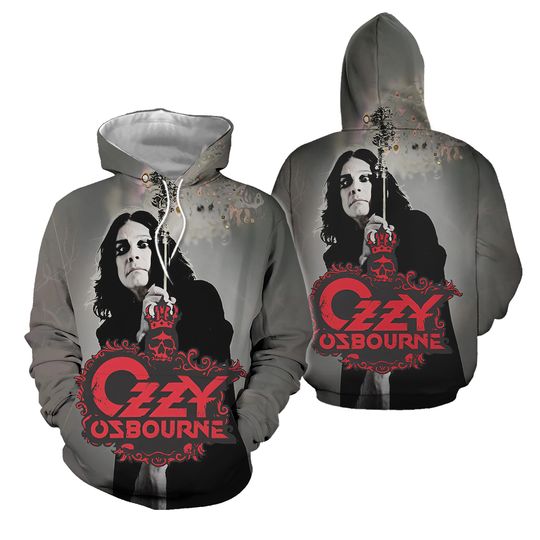 3d hoodie, OZZY OSBOURNE Scream Album Vintage Hoodie 3d - all printed