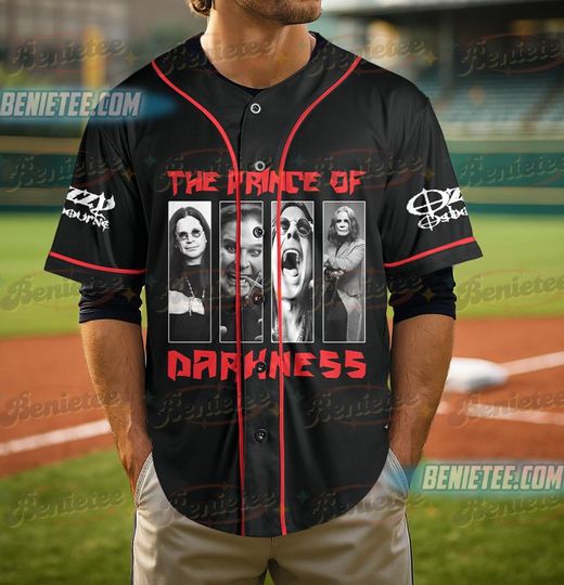 Ozzy Osbourne Baseball Jersey, The Godfather of Rock Shirt, Remember With Mercy Ozzy Osbourne