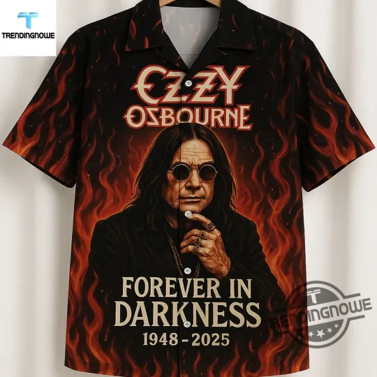 Ozzy Osbourne Forever In Darkness Hawaiian Shirt