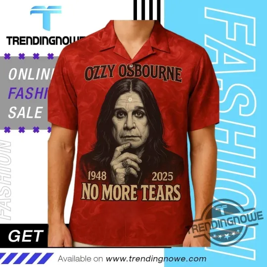 Ozzy Osbourne No More Tears Tribute Hawaiian Shirt