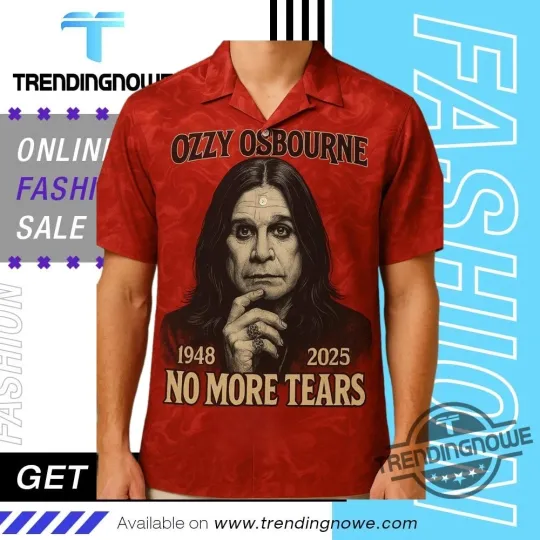 Ozzy Osbourne No More Tears Tribute Hawaiian Shirt