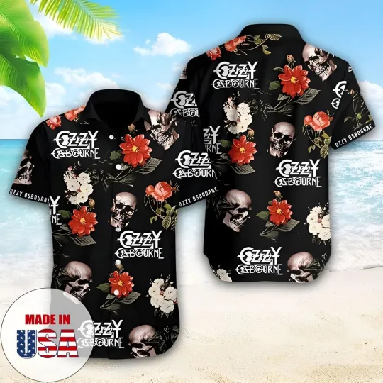 Ozzy Osbourne 3D Hawaiian Shirt Button Down Unisex