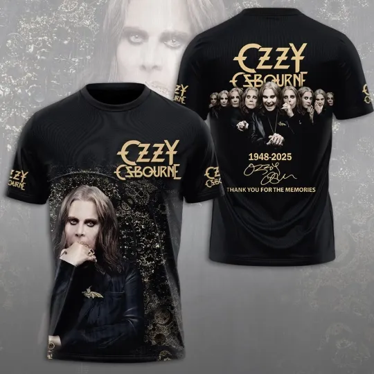Memory Ozzy Osbourne 3D Tribute T-Shirt
