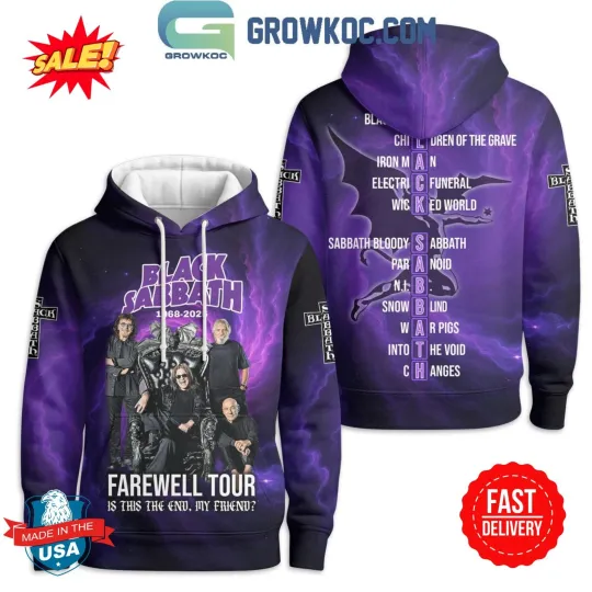 Black Sabbath Farewell Tour 2025 3D Hoodie
