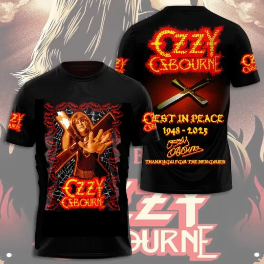 Black Sabbath x Ozzy Osbourne 3D T-Shirt - All Sizes