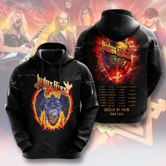 Judas Priest 3D Hoodie Tour 2025