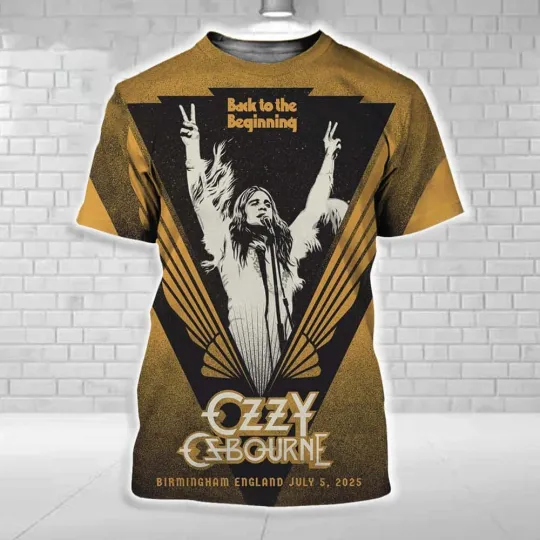 Ozzy Osbourne Back To The Beginning 2025 Final Show 3D T-Shirt