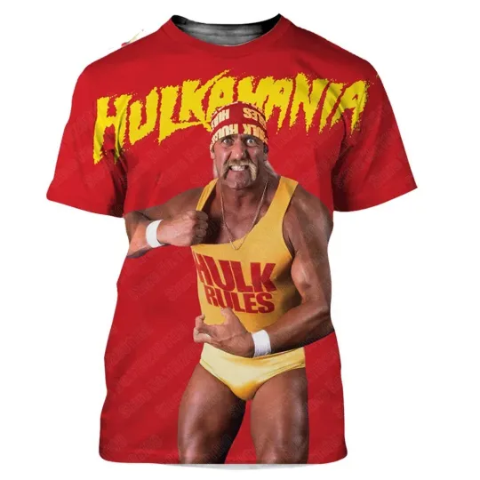 Hulk Hogan 3D T-Shirt for Fans, All Sizes