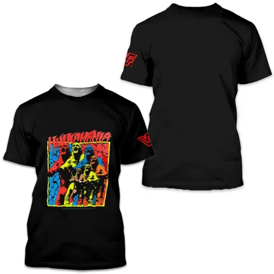 Vintage 90s Hulk Hogan 3D T-Shirt