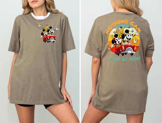 Discover Nothing Can Stop Us Now Shirt, Mickey & Minnie's Runaway Railway T-Shirt, Mickey Friends Sshirt, WDW Magic Kingdom Tee, Disneyland Gift