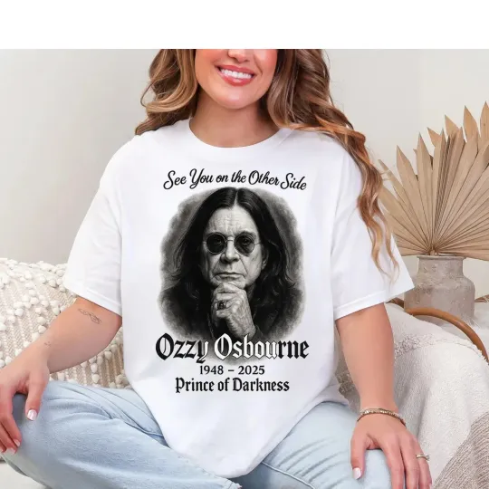 RIP Ozzy Osbourne Tribute The Dark Maestro 1948–2025 T-Shirt