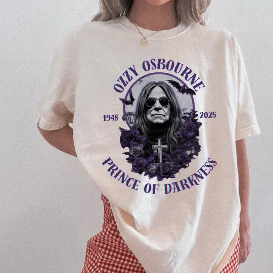 Ozzy Osbourne RIP 1948 - 2025 T-Shirt, Prince of Darkness Shirt, Gift for Fans