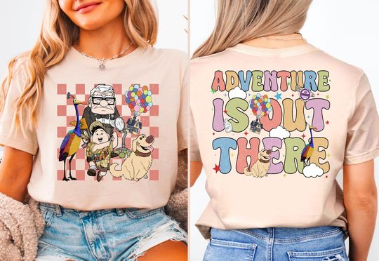 Disney Pixar Up Carl And Ellie Adventure Is Out There Shirt, Disney Valentine Couple Shirt, Disneyland WDW Matching Family Shirt