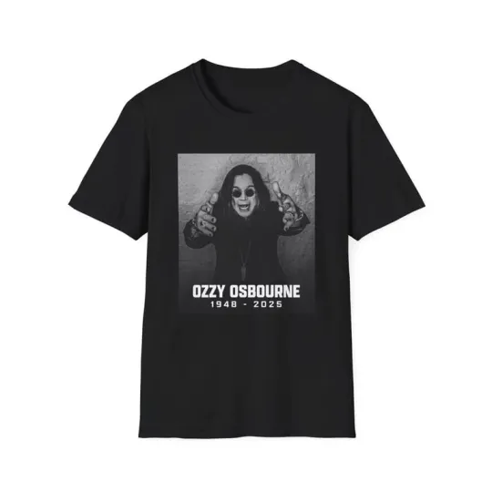 Ozzy Osbourne Tribute Shirt, Prince of Darkness Memorial, Rock Legend RIP Shirt