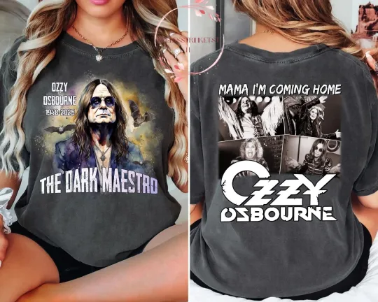Ozzy Osbourne Two-sided the Godfather of Rock Memory 2025 T-Shirt