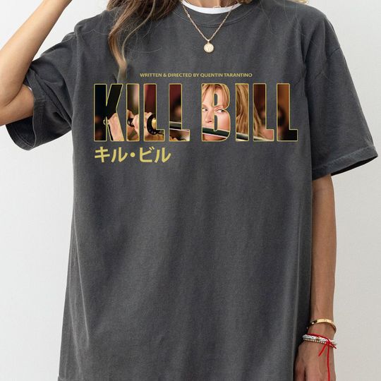 Kill Bill Movie Shirt, Retro Quentin Tarantino Memorabilia, Graphic Movie Poster T-Shirt
