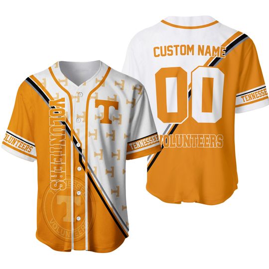 NCAA Tennessee Volunteers Baseball Jersey, Custom Sport Jersey Shirt