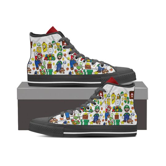 Super Mario Bros | Men & Boys High Top Sneakers