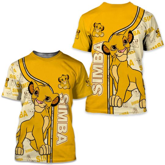 2024 Disney Simba The Lion King 3D T-shirt