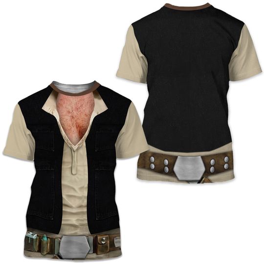 Han Solo Galaxy Hero Characters Costume Shirt, Halloween Costume For Family Group T Shirt, Solo Men 3D Shirt, Warrior Friend Trip Outfit